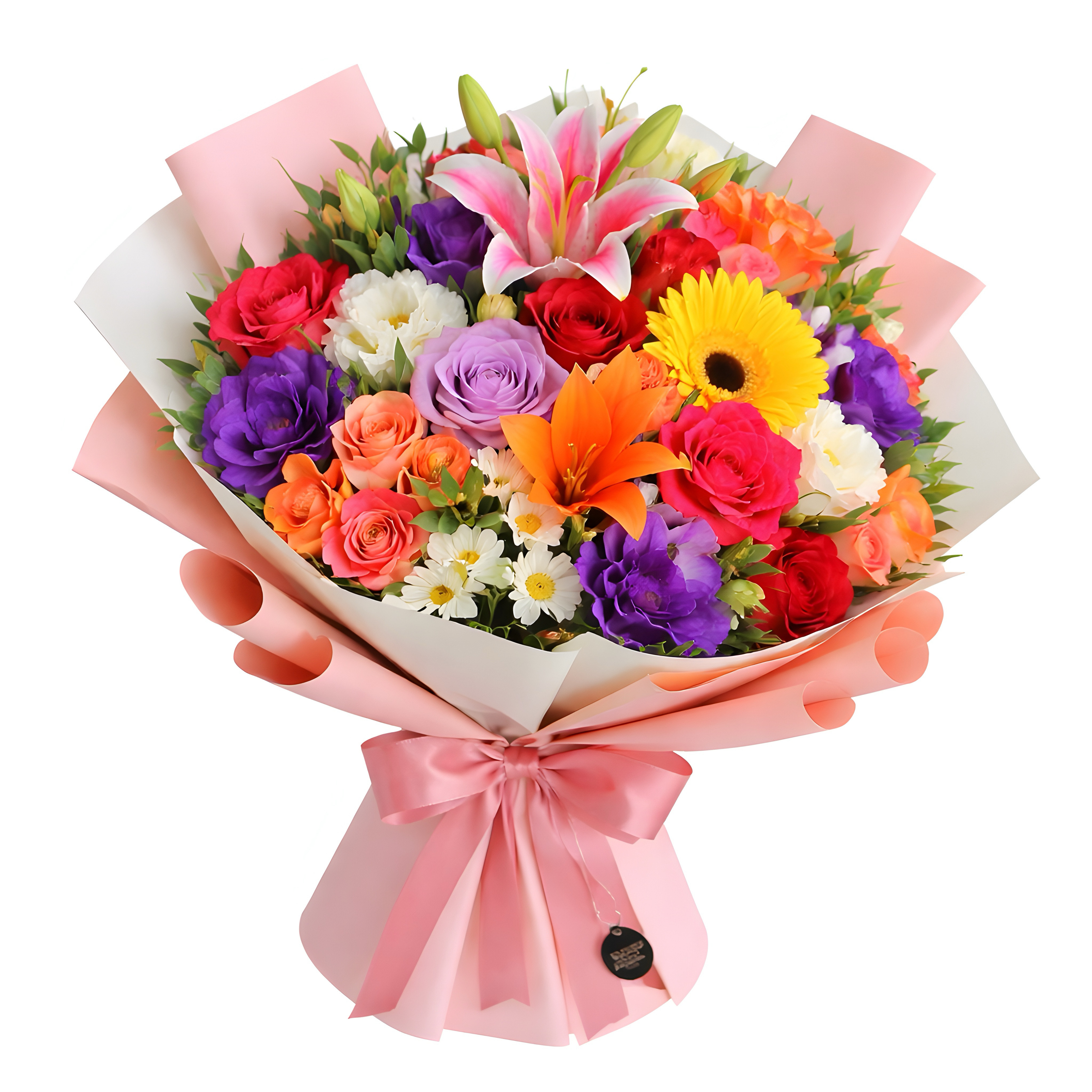 Magn�fico Buqu� Super Mix de 24 Flores 